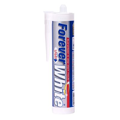 EVERBUILD FOREVER WHITE SILICONE 295ML