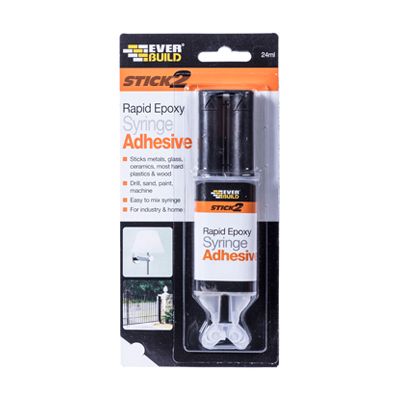 Everbuild Stik2 Rapid Epoxy Syringe