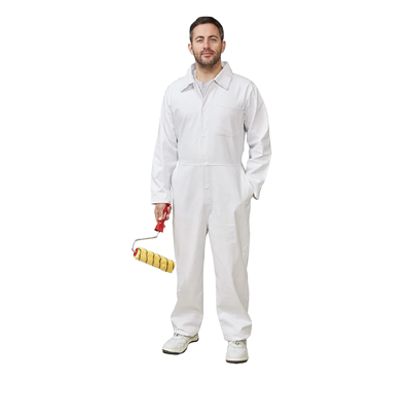 52&quot; WHITE C/DRILL BOILERSUIT