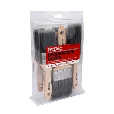12PC PRODEC DECORATOR&#39;S DOZEN BRUSH SET