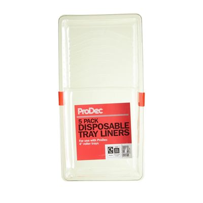 PRODEC PACK OF 5 PLASTIC LINERS FOR 4&quot; TRAYS