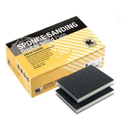 Indasa ABRASIVE SPONGE PADS 122 x 98 x 12mm P220 (Box of 10)