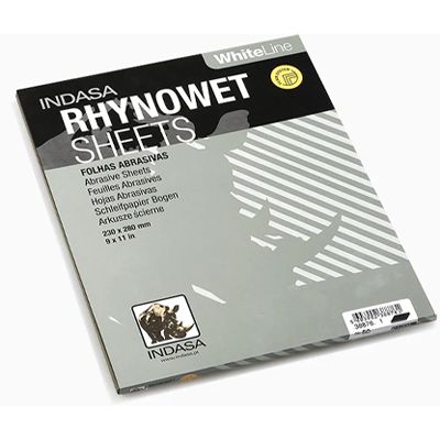 INDASA RHYNOWET WHITELINE SHEETS 230 x 280mm P400 Pack (25)