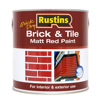 Rustins Brick &amp; Tile Matt Red 2.5ltr
