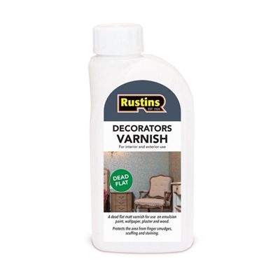 Rustins Decorators Varnish Dead Flat 500ml