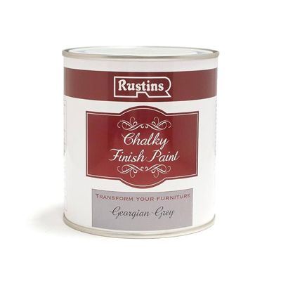 Rustins Chalky Finish Paint Georgian Grey 500ml