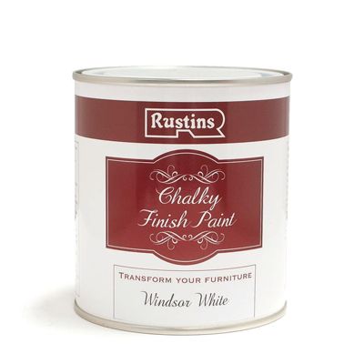 Rustins Chalky Finish Paint Windsor White 500ml