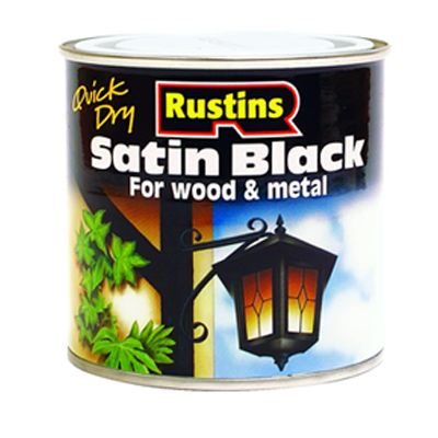 Rustins QD Black Satin For Wood &amp; Metal 2.5L