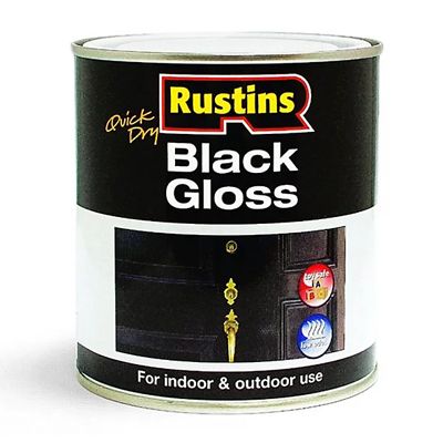 Rustins QD Black Gloss 1Litre