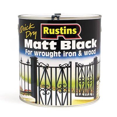 Rustins QD Black Matt For Wood &amp; Metal 2.5L