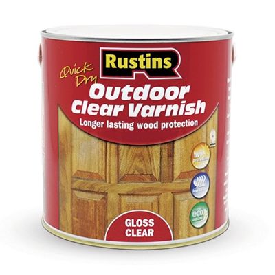 Rustins Outdoor Clear Varnish gloss 2.5ltr