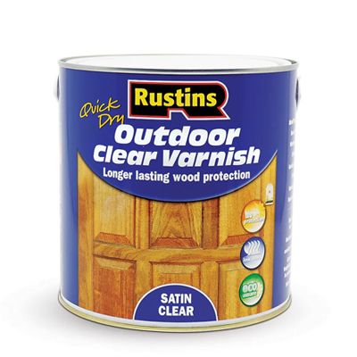 Rustins Outdoor Clear Varnish satin 2.5ltr