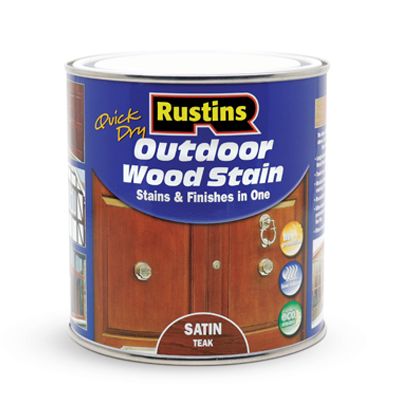 Rustins Outdoor Wood Stain Satin Teak 2.5ltr