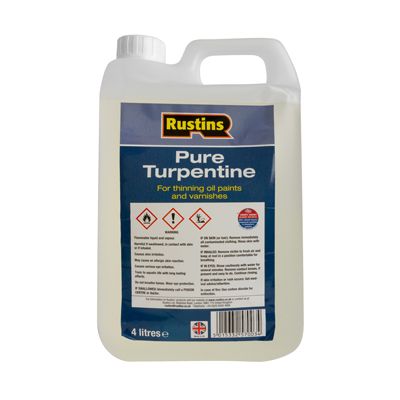 Rustins Pure Turpentine 4Litre