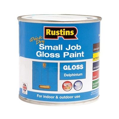 Rustins QD Small Job Gloss Delphinium 250ml