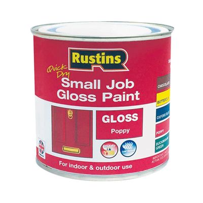 Rustins QD Small Job Gloss Poppy 250ml