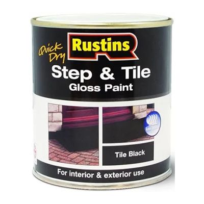 Rustins Step &amp; Tile Black 1ltr