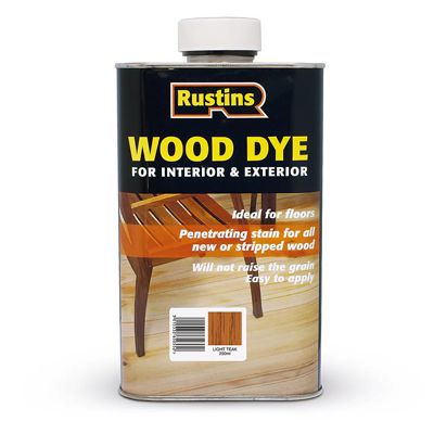 Rustins Wood Dye Light Teak 1ltr