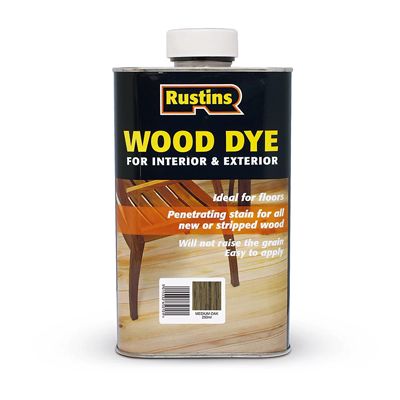 Rustins Wood Dye Medium Oak 250ml
