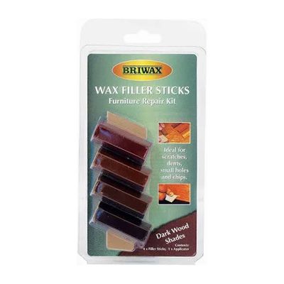Rustins Briwax Wax Filler Sticks Dark (Pack 4)