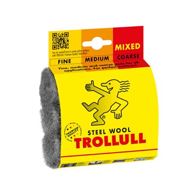 Trollull Premium Steel Wool Assorted 3 Pack