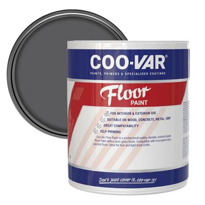 COOVAR FLOOR PAINT DARK GREY 2.5 LITRE