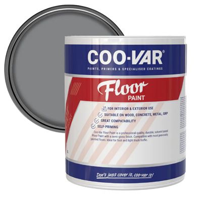 COOVAR FLOOR PAINT FLINT GREY 5 LITRE