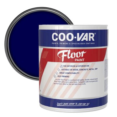 COOVAR FLOOR PAINT STEEL BLUE 5 LITRE