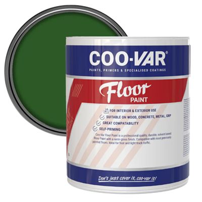 COOVAR FLOOR PAINT FOREST GREEN 1 LITRE