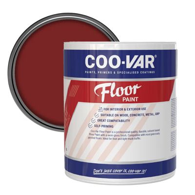 COOVAR FLOOR PAINT TILE RED 1 LITRE