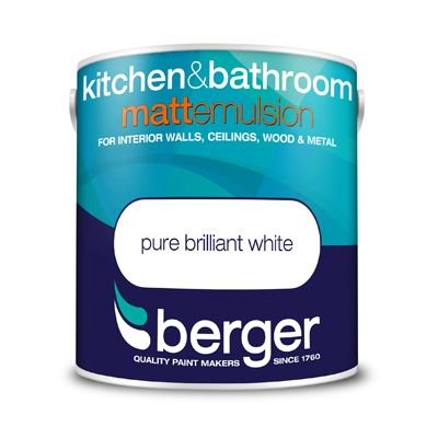 BERGER KITCHEN &amp; BATHROOM MATT BRIL WHITE 2.5L
