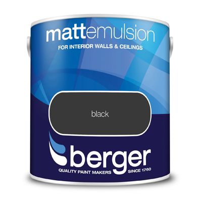 BERGER MATT EMULSION BLACK 2.5L