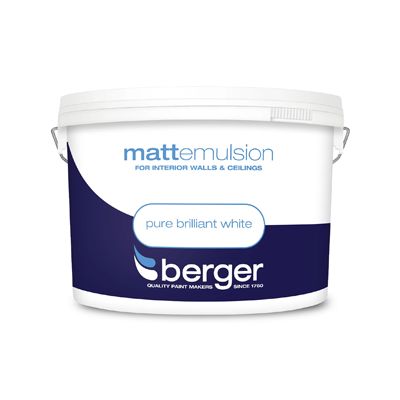 BERGER MATT EMULSION BRIL WHITE 10L