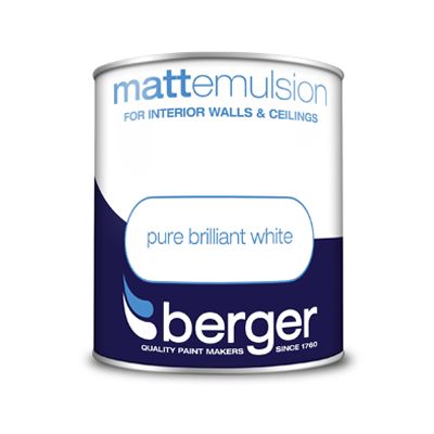 BERGER MATT EMULSION BRIL WHITE 1L