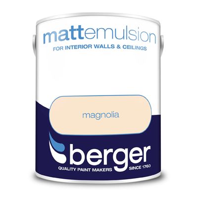 BERGER MATT EMULSION MAGNOLIA 5L