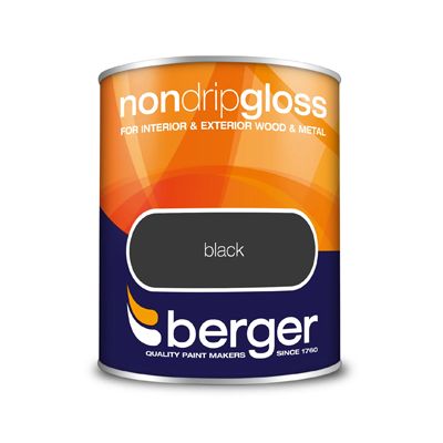 BERGER NON DRIP GLOSS BLACK 750ML