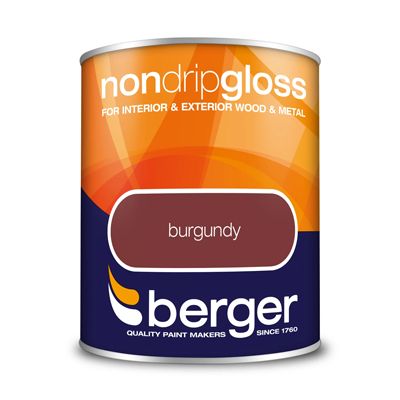 BERGER NON-DRIP GLOSS 750ML BURGUNDY