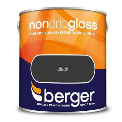 BERGER NON-DRIP GLOSS 2.5L BLACK
