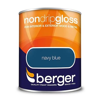 BERGER NON-DRIP GLOSS 750ML NAVY BLUE
