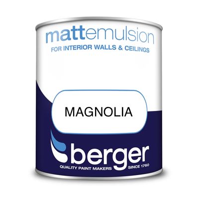 BERGER MATT EMULSION MAGNOLIA 1L