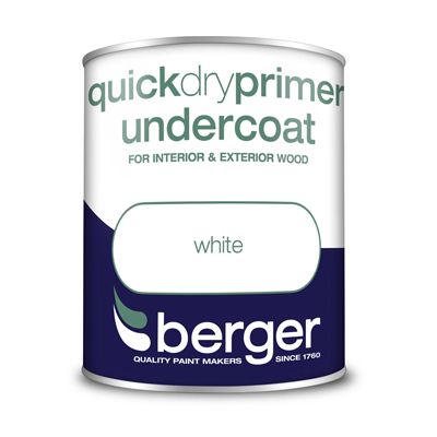 BERGER QUICK DRY PRIMER WHITE 750ML
