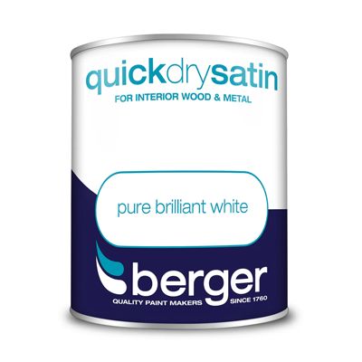 BERGER QUICK DRY SATIN BRIL WHITE 750ML