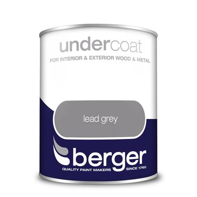 BERGER UNDERCOAT LEAD GREY 750ML