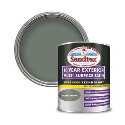 Sandtex 10 Year Multi-Surface Satin Fern Canopy 750ml