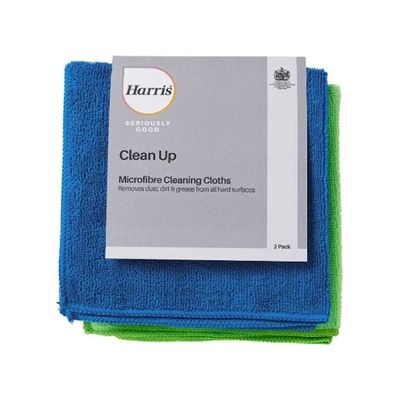 Harris Seriously Good Microfibre Cleaning Cloths (2PK)