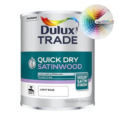 DULUX TRADE QUICK DRY SATINWOOD TINT COL 1L
