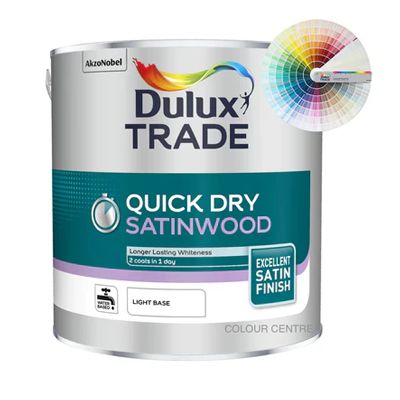 DULUX TRADE QUICK DRY SATINWOOD TINT COL 2.5L