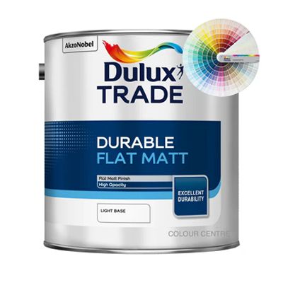 DULUX TRADE DURABLE FLAT MATT TINT COL 2.5L