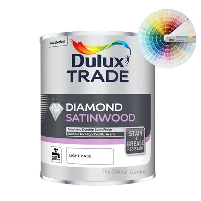 DULUX TRADE DIAMOND SATINWOOD TINT COLS 1L