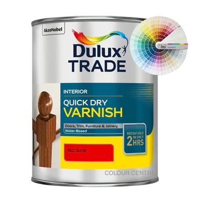 DULUX TRADE Q/D VARNISH SATIN TINT COL 1L